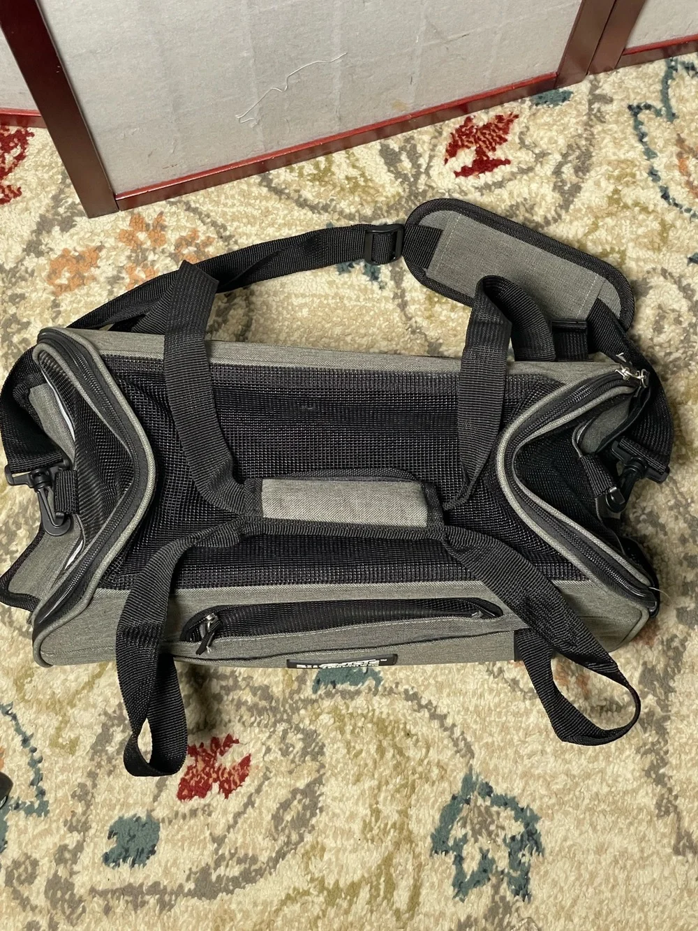 EliteField Gray & Black Soft Fabric Pet Carrier for Cats & Small Dogs